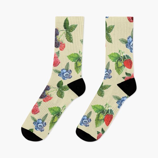 Item preview, Watercolor Strawberry Raspberry Black Currant Pattern designed and sold by parazitgoodz.