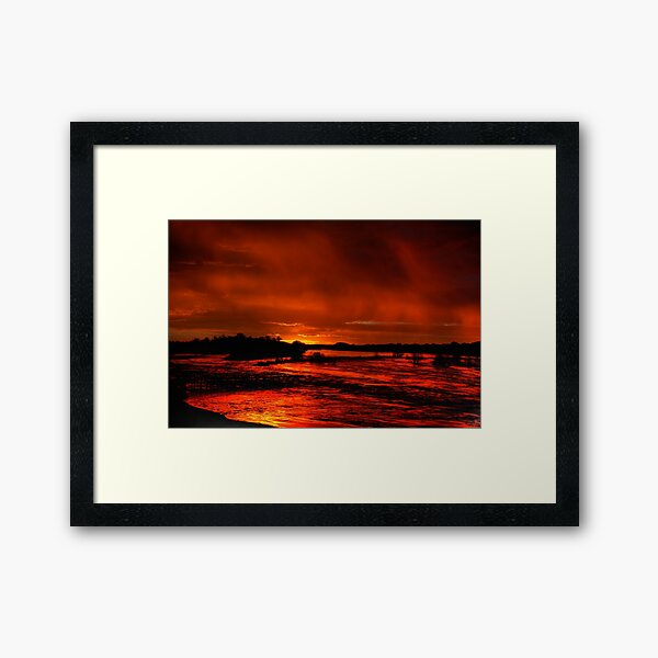 Molten dawn Framed Art Print