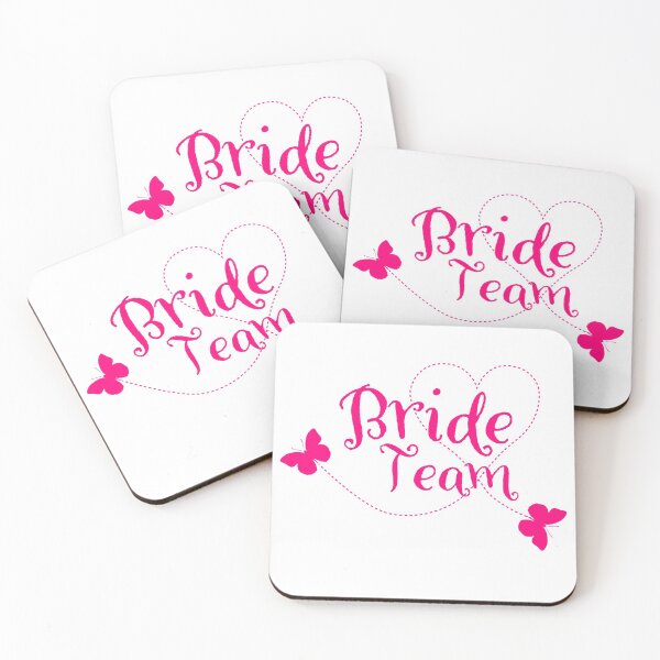 Item preview, Bride Team "Heart and Butterflies" designed and sold by KateMarc.