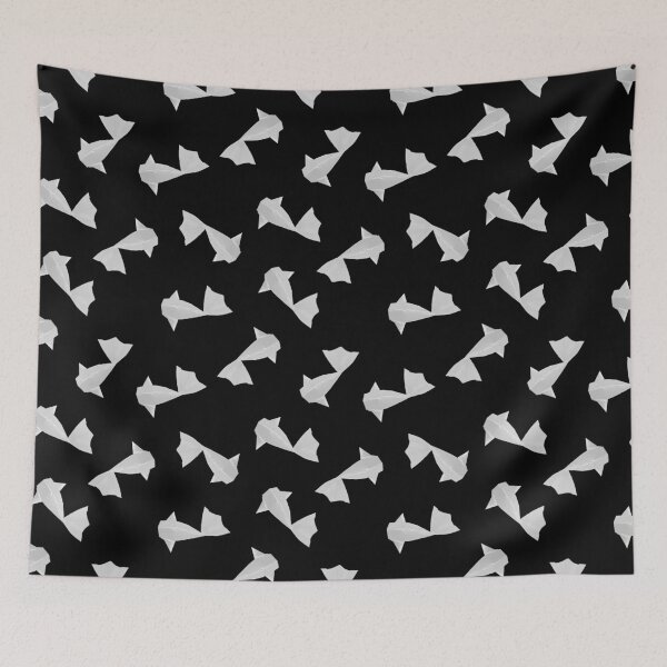 Item preview, White origami fish pattern designed and sold by Destroyed-Pixel.