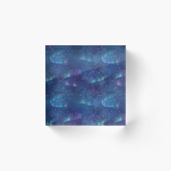 Aurora borealis Acrylic Block