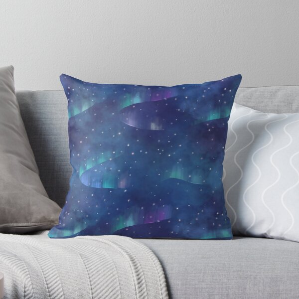 Aurora borealis Throw Pillow