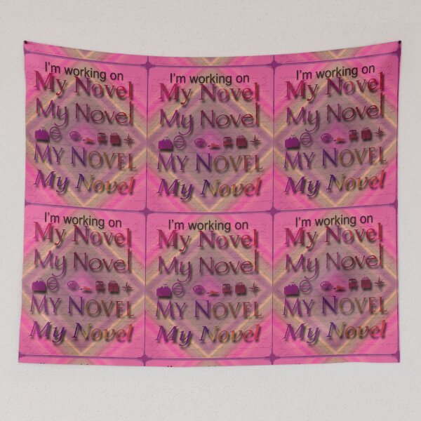 Item preview, I'm Working On My Novel In Brilliant Pinks And Maroons designed and sold by MHirose.