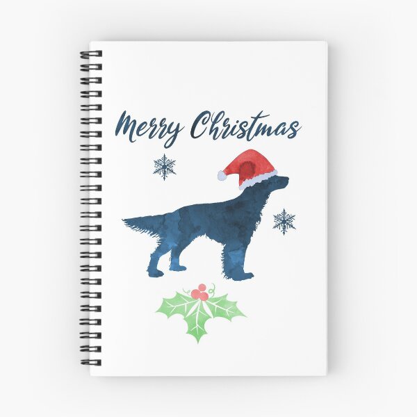 Item preview, Christmas Dog Xmas English Setter Navy Blue Art designed and sold by TheJollyMarten.