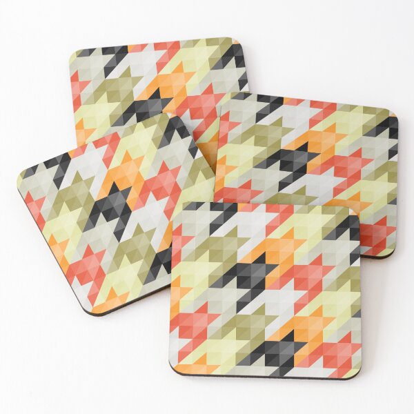 Item preview, Multicolored origami houndstooth designed and sold by VrijFormaat.