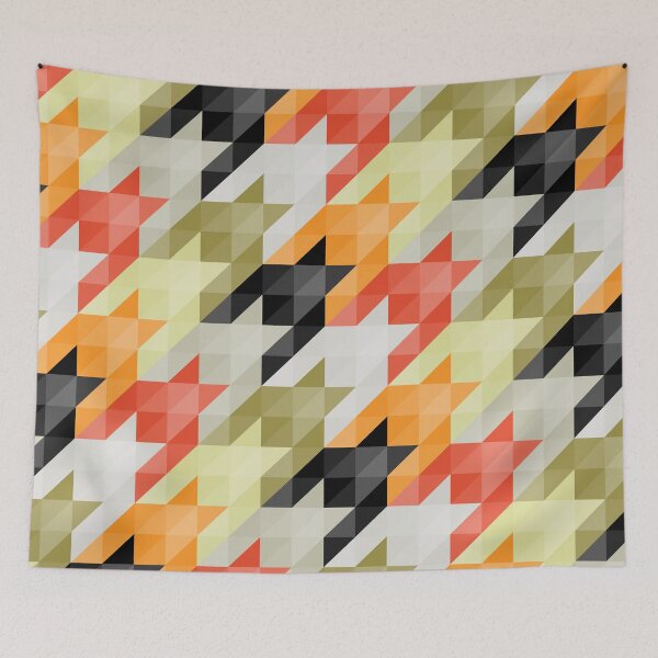 Item preview, Multicolored origami houndstooth designed and sold by VrijFormaat.