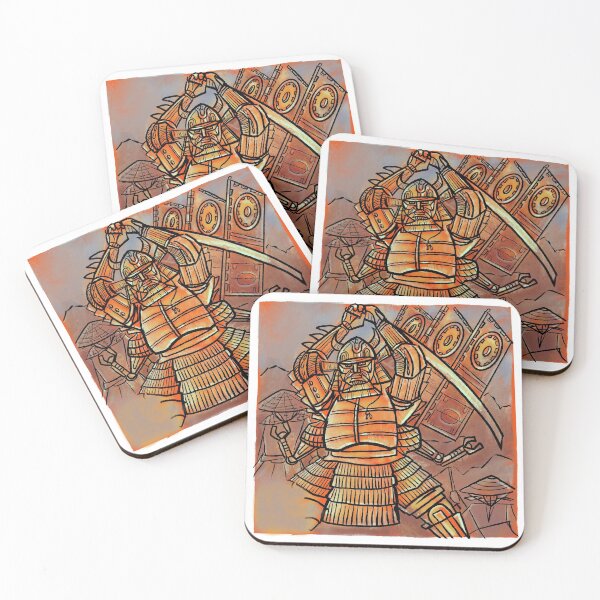 Item preview, robot samurai  designed and sold by Gammaraybots.
