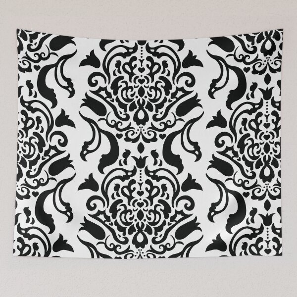 Item preview, Damasco negro a gran escala designed and sold by Jennifer Labre.