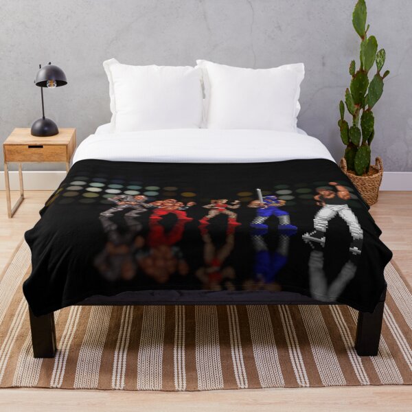 Mortal Kombat Pixel Art Throw Blanket By Smurfted Redbubble