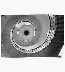 Geometric Staircase - Looking up Poster