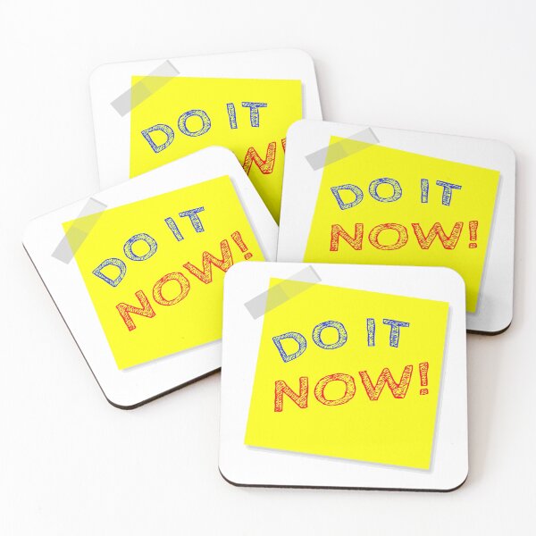 Item preview, “Do It Now” Yellow Post It  designed and sold by Bruce ALMIGHTY Baker.
