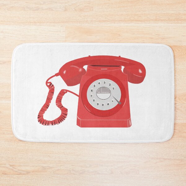 Item preview, Retro red telephone designed and sold by designInk.