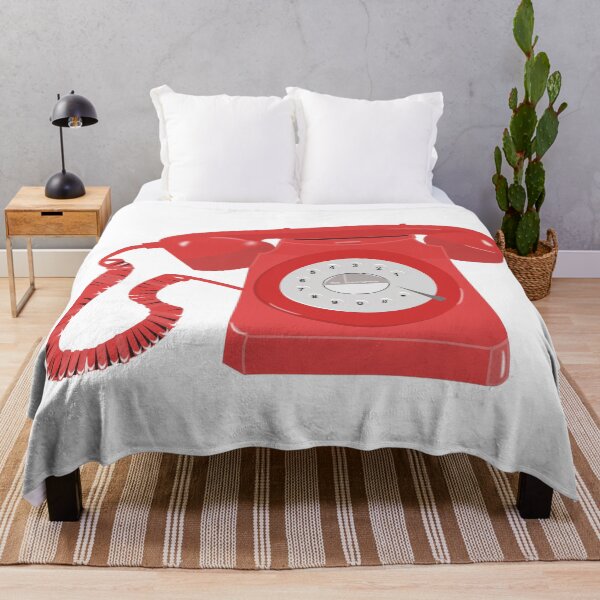 Item preview, Retro red telephone designed and sold by designInk.