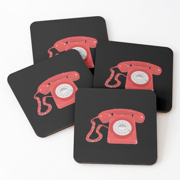 Item preview, Retro red telephone designed and sold by designInk.
