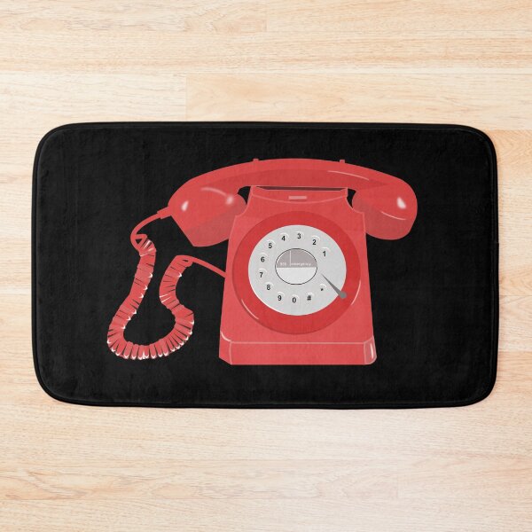 Item preview, Retro red telephone designed and sold by designInk.