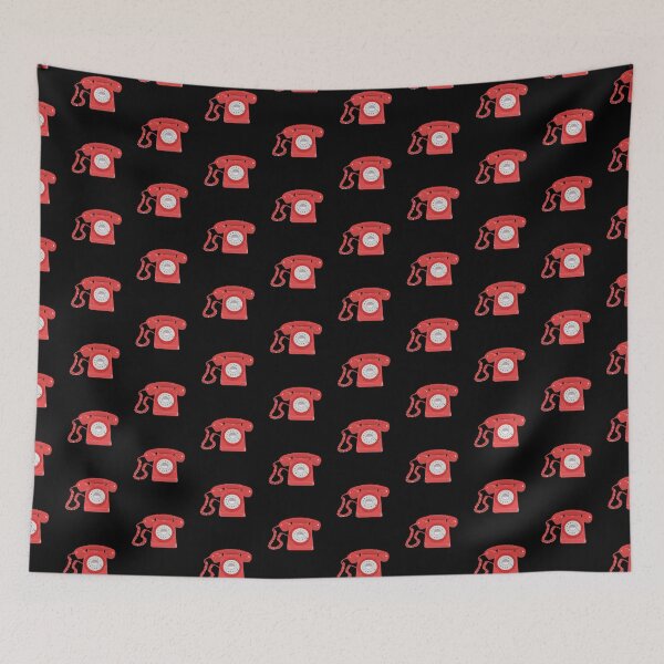 Item preview, Retro red telephone designed and sold by designInk.