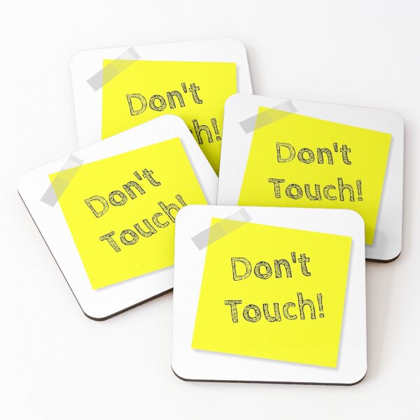 Item preview, “Don't Touch!” Yellow Post It  designed and sold by Bruce ALMIGHTY Baker.