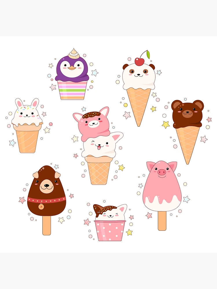 Animal Ice Cream Clipart cute ice cream cones animal shaped -  Portugal