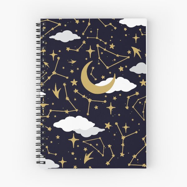 Item preview, Celestial Stars and Moons in Gold and White designed and sold by evannave.