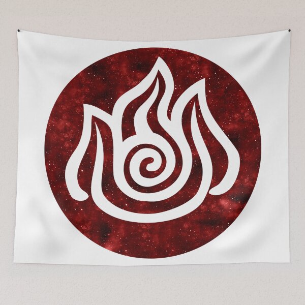 Item preview, Avatar: The Last Airbender - Fire Symbol (Galaxy Design) designed and sold by Kamurata.
