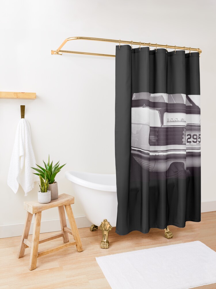 Alternate view of 1987 Mercedes 300SL Rear Quarter Shower Curtain