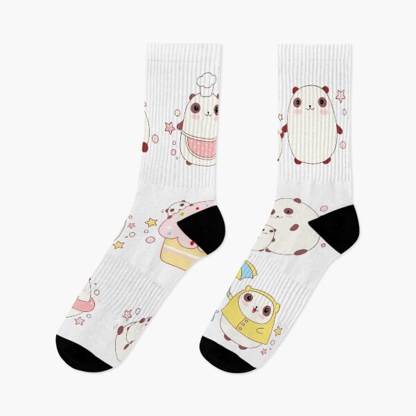 Item preview, Cute Kawaii Pandas with Baby Panda designed and sold by Bridgette  O'Neill.