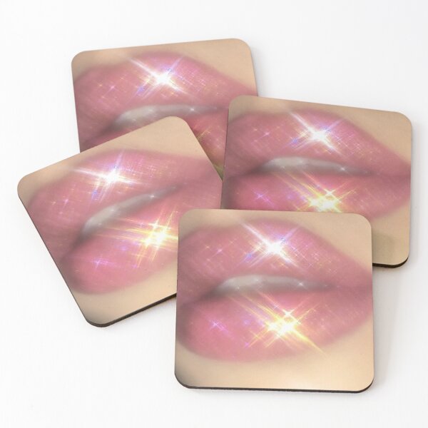 Item preview, aesthetic blurry lips designed and sold by inkble.