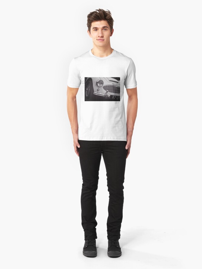 Alternate view of Austin Healey Classic Sports Car Front Slim Fit T-Shirt