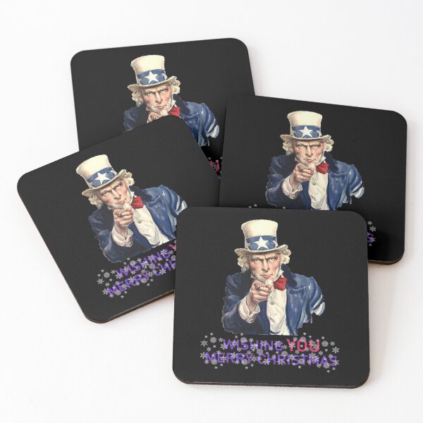 Item preview, Uncle Sam Merry Christmas designed and sold by SifRants.