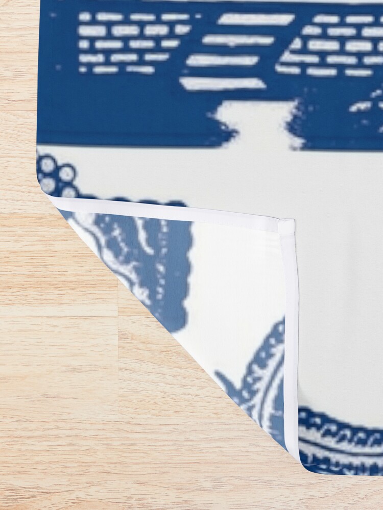 Alternate view of Blue Willow Chinoiserie Blue And White Porcelain Inspiration Shower Curtain