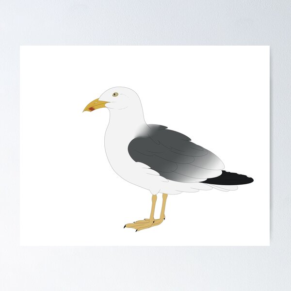 Item preview, yellow legged gull designed and sold by seagaull.