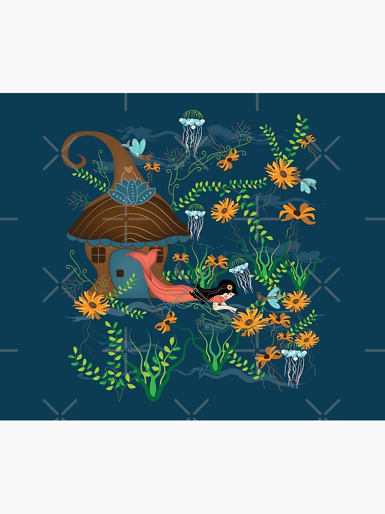 Sunflower Mermaid with Butterfly fish by CreativeContour
