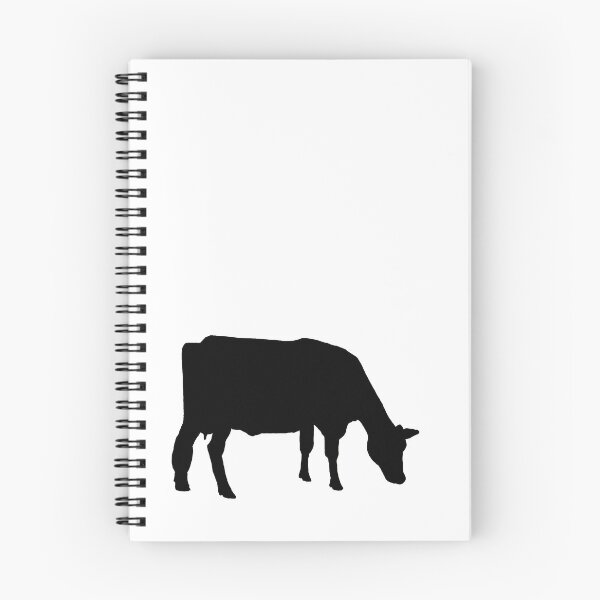 Item preview, Cow Silhouette: Black Cow, Original Drawing, Farm, Country, Cattle designed and sold by JoyfulWhimsy.