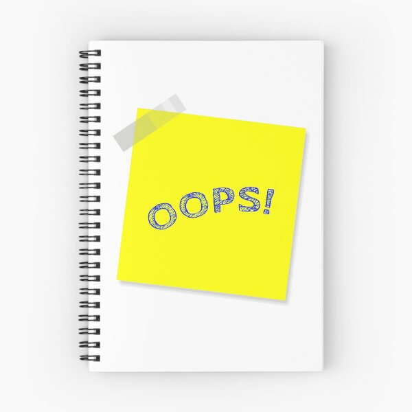 Item preview, “OOPS!” Yellow Post It  designed and sold by Bruce ALMIGHTY Baker.