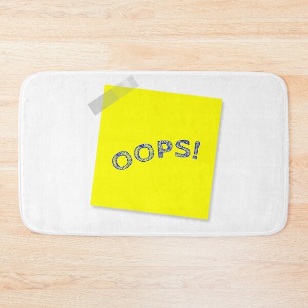 Item preview, “OOPS!” Yellow Post It  designed and sold by Bruce ALMIGHTY Baker.