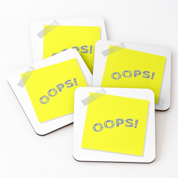Item preview, “OOPS!” Yellow Post It  designed and sold by Bruce ALMIGHTY Baker.