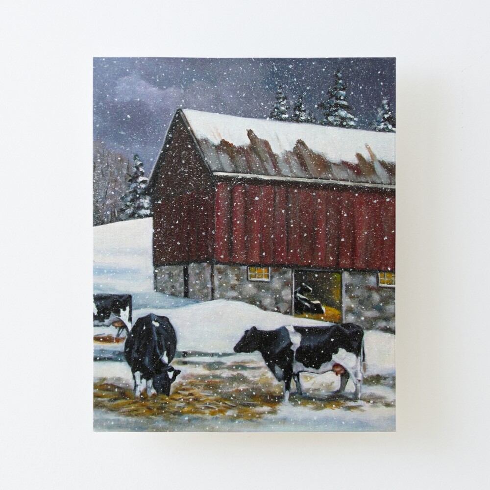 Country Farm Scene Hay Bales Landscape Oil Painting Knife Painting Art  Board Print for Sale by Joyce Geleynse