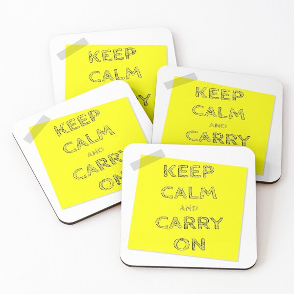 Item preview, “Keep Calm and Carry On” Yellow Post It  designed and sold by Bruce ALMIGHTY Baker.