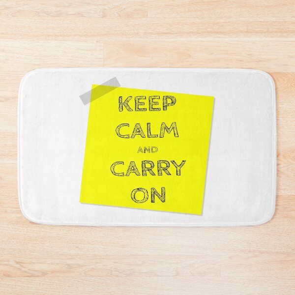 Item preview, “Keep Calm and Carry On” Yellow Post It  designed and sold by Bruce ALMIGHTY Baker.