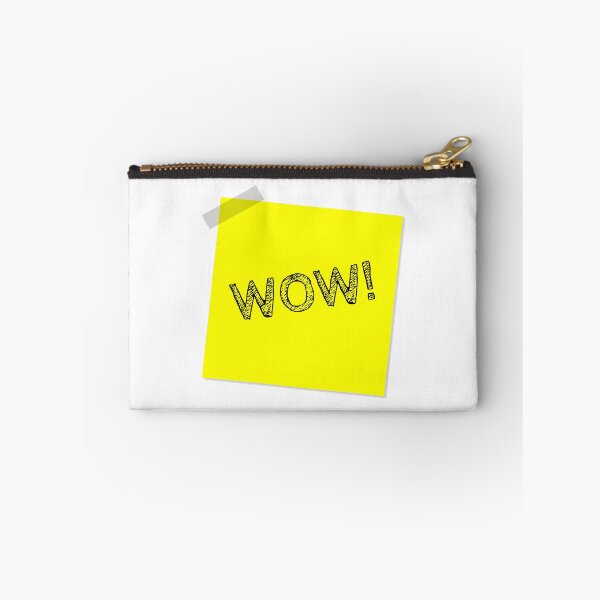 Item preview, “WOW!” Yellow Post It  designed and sold by Bruce ALMIGHTY Baker.