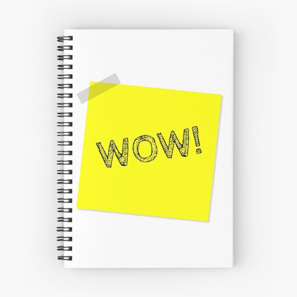 Item preview, “WOW!” Yellow Post It  designed and sold by Bruce ALMIGHTY Baker.