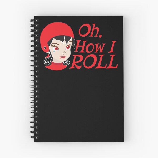 Item preview, Oh, How I roll Roller derby chick in RED designed and sold by jazzydevil.