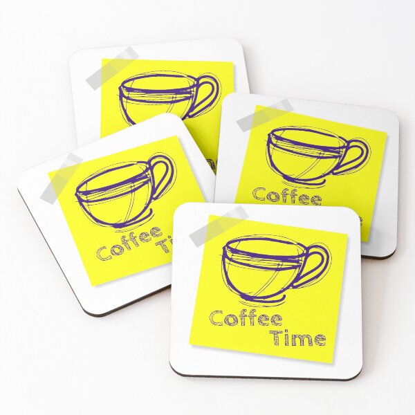 Item preview, “Coffee Time” Yellow Post It  designed and sold by Bruce ALMIGHTY Baker.