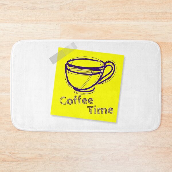 Item preview, “Coffee Time” Yellow Post It  designed and sold by Bruce ALMIGHTY Baker.