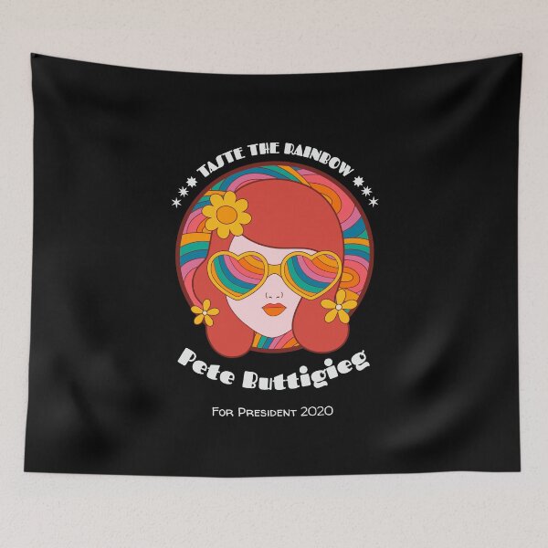 Item preview, Pete Buttigieg for President | Taste The Rainbow | Dark Apparel designed and sold by NeoMundo.