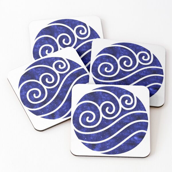 Item preview, Avatar: The Last Airbender - Water Symbol (Galaxy Design) designed and sold by Kamurata.