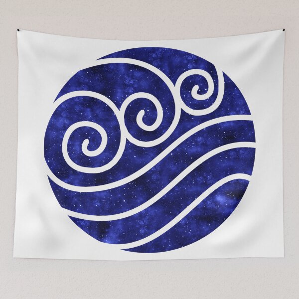 Item preview, Avatar: The Last Airbender - Water Symbol (Galaxy Design) designed and sold by Kamurata.