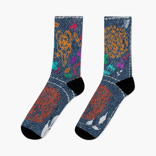Artikelvorschau, Bestickte Jeans entworfen und verkauft von Nora Gad.