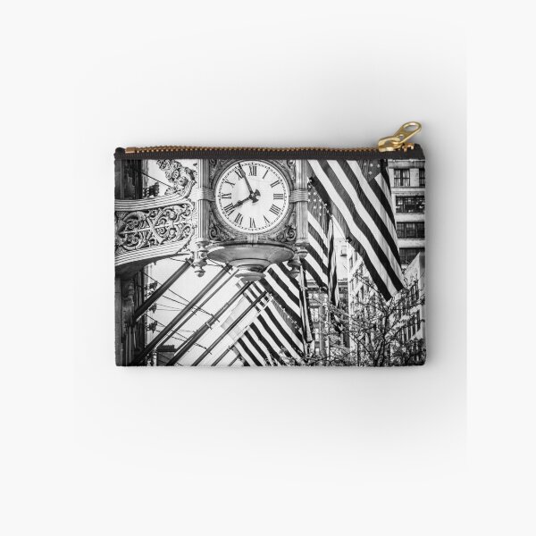 Item preview, Chicago Macy's Clock in Black and White designed and sold by PaulVelgos.