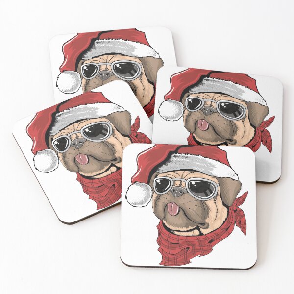 Item preview, Christmas Pug Santa Hat Merry Pugmas Xmas Dog designed and sold by amos20111.